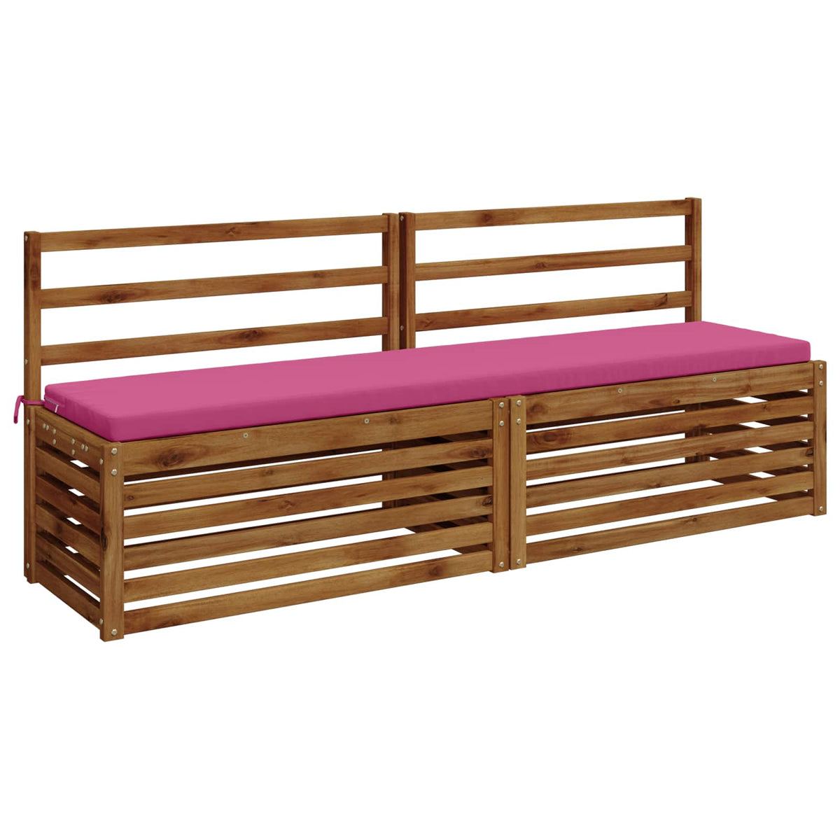 vidaXL Bench Cushion SOEST 100% Polyester Pink 200 x 40 x 5 cm