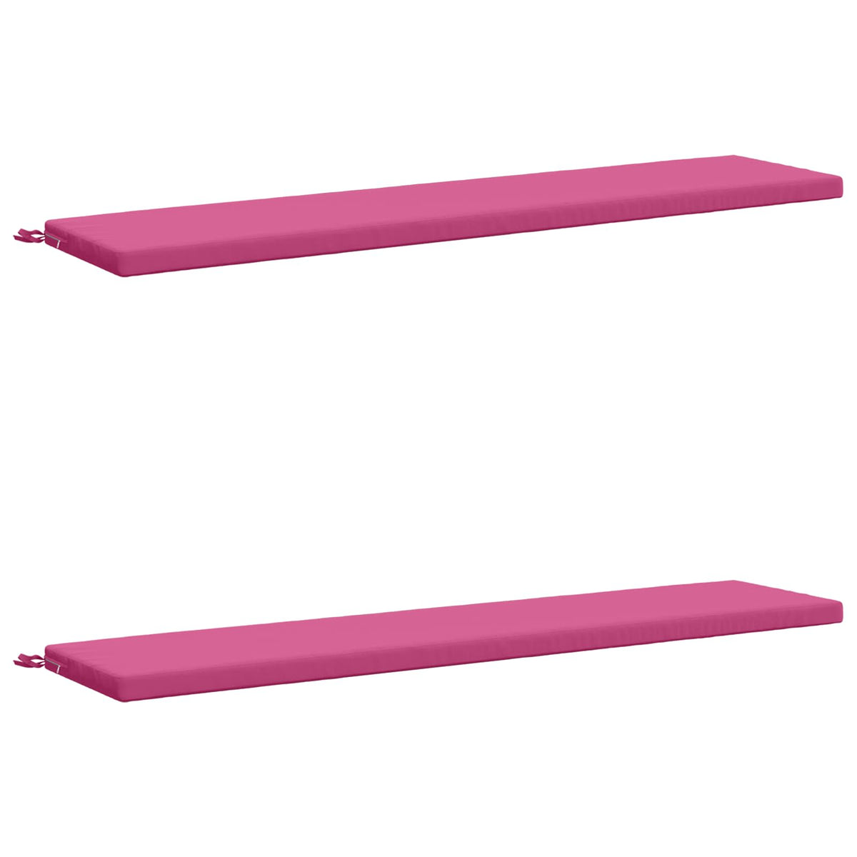 vidaXL 2-Piece Bench Cushions SOEST 2 pcs 100% Polyester Pink