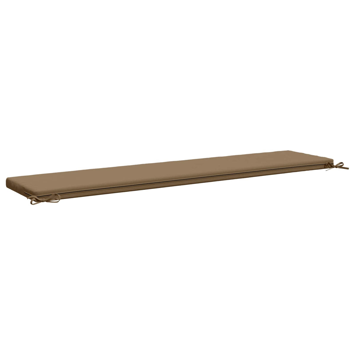 vidaXL Bench Cushion SOEST 100% Polyester Taupe 200 x 40 x 5 cm