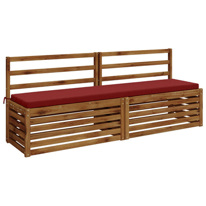 vidaXL Bench Cushion SOEST 100% Polyester Wine Red 200 x 40 x 5 cm