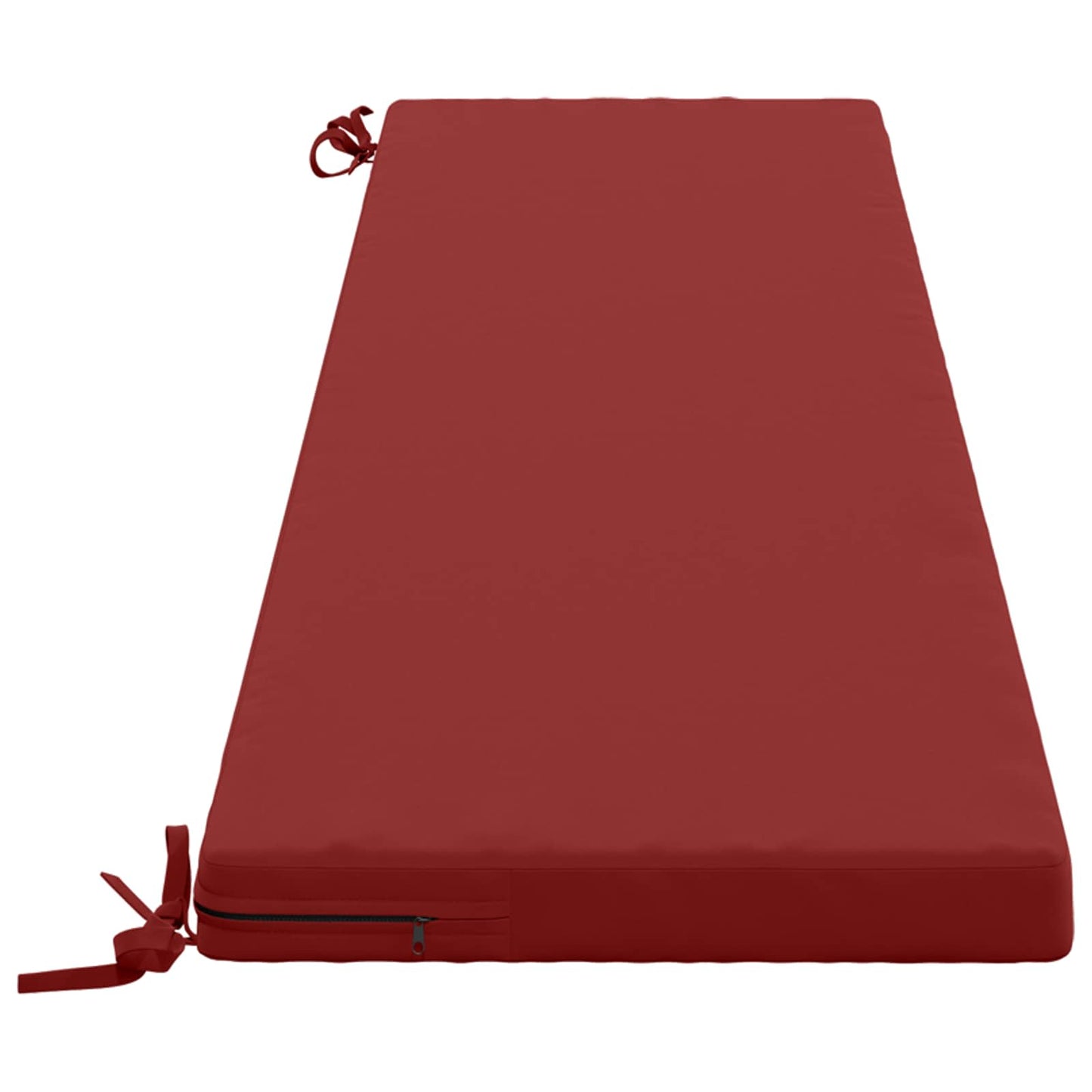 vidaXL Bench Cushion SOEST 100% Polyester Wine Red 200 x 40 x 5 cm