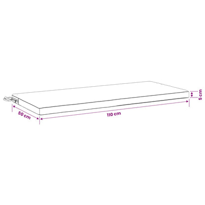 vidaXL Bench Cushion SOEST 100% Polyester Light Green 110 x 50 x 5 cm