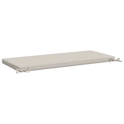 vidaXL 2-Piece Bench Cushions SOEST 2 pcs 100% Polyester White