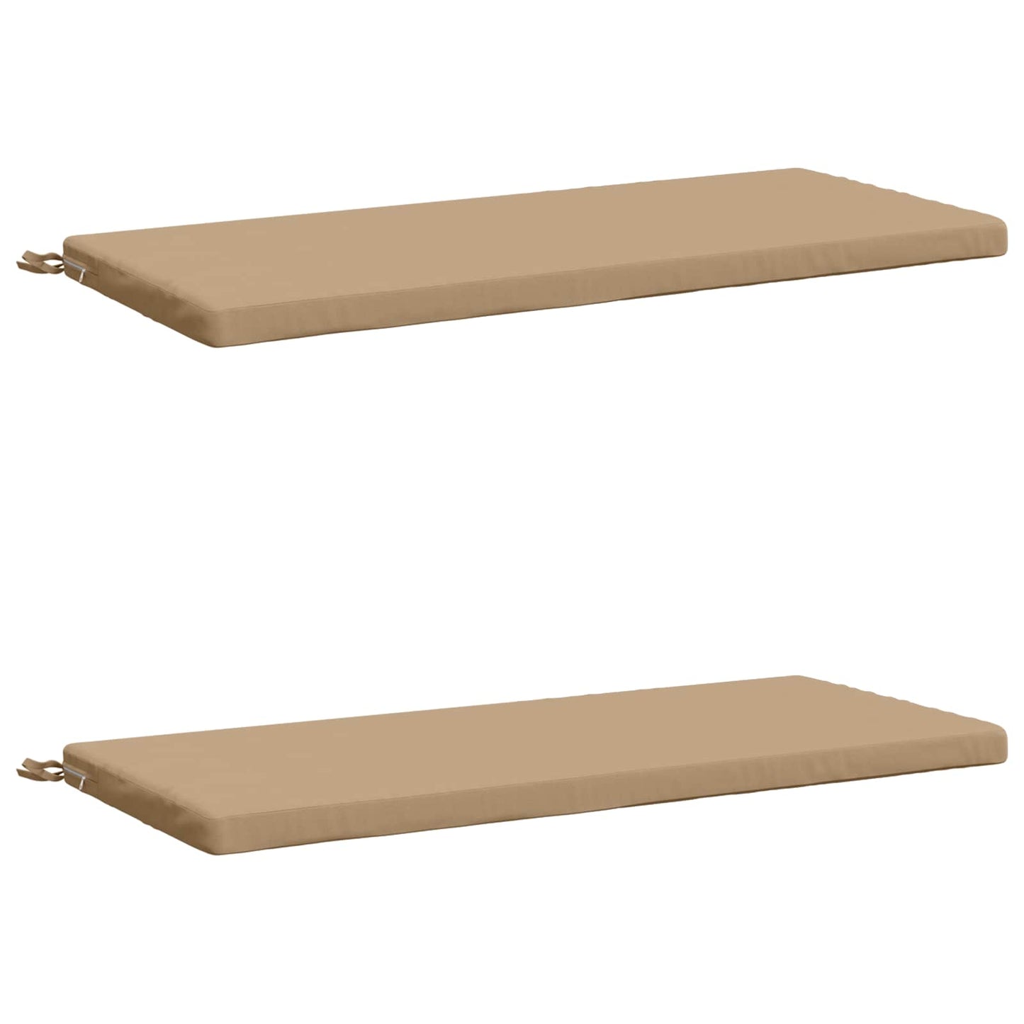 vidaXL 2-Piece Bench Cushions SOEST 2 pcs 100% Polyester Sand