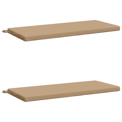 vidaXL 2-Piece Bench Cushions SOEST 2 pcs 100% Polyester Sand