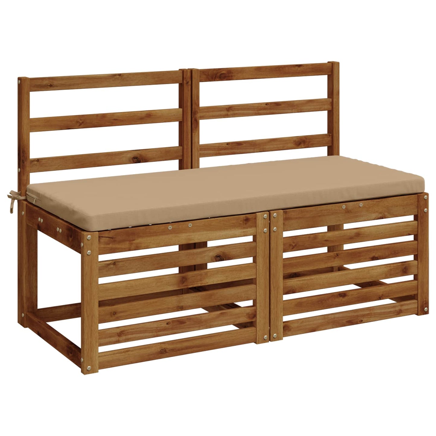 vidaXL 2-Piece Bench Cushions SOEST 2 pcs 100% Polyester Sand