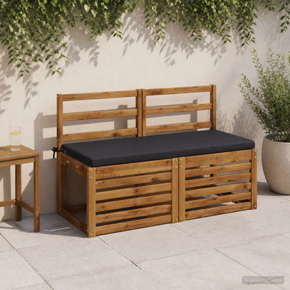 vidaXL 2-Piece Bench Cushions SOEST 2 pcs 100% Polyester Dark Blue