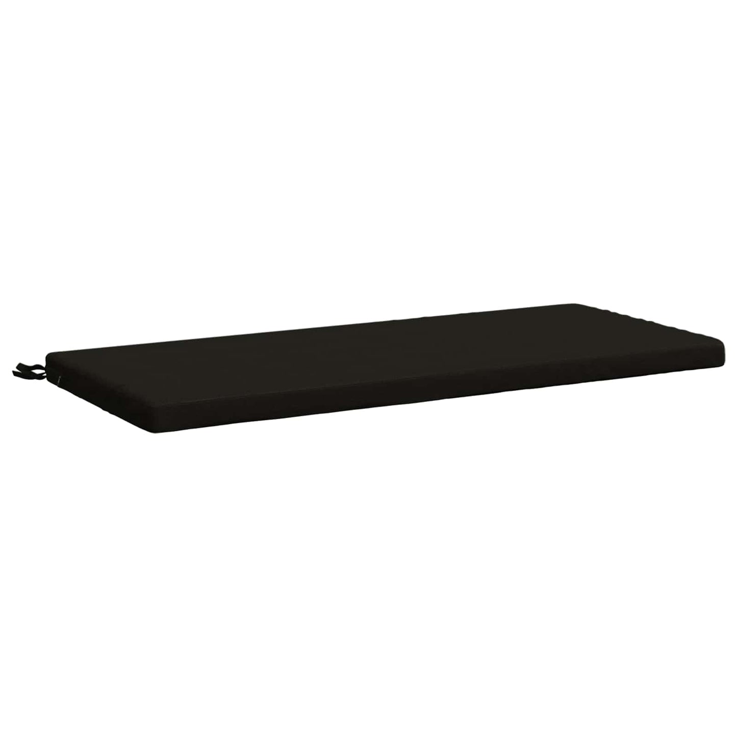 vidaXL Bench Cushion SOEST 100% Polyester Black 110 x 50 x 5 cm