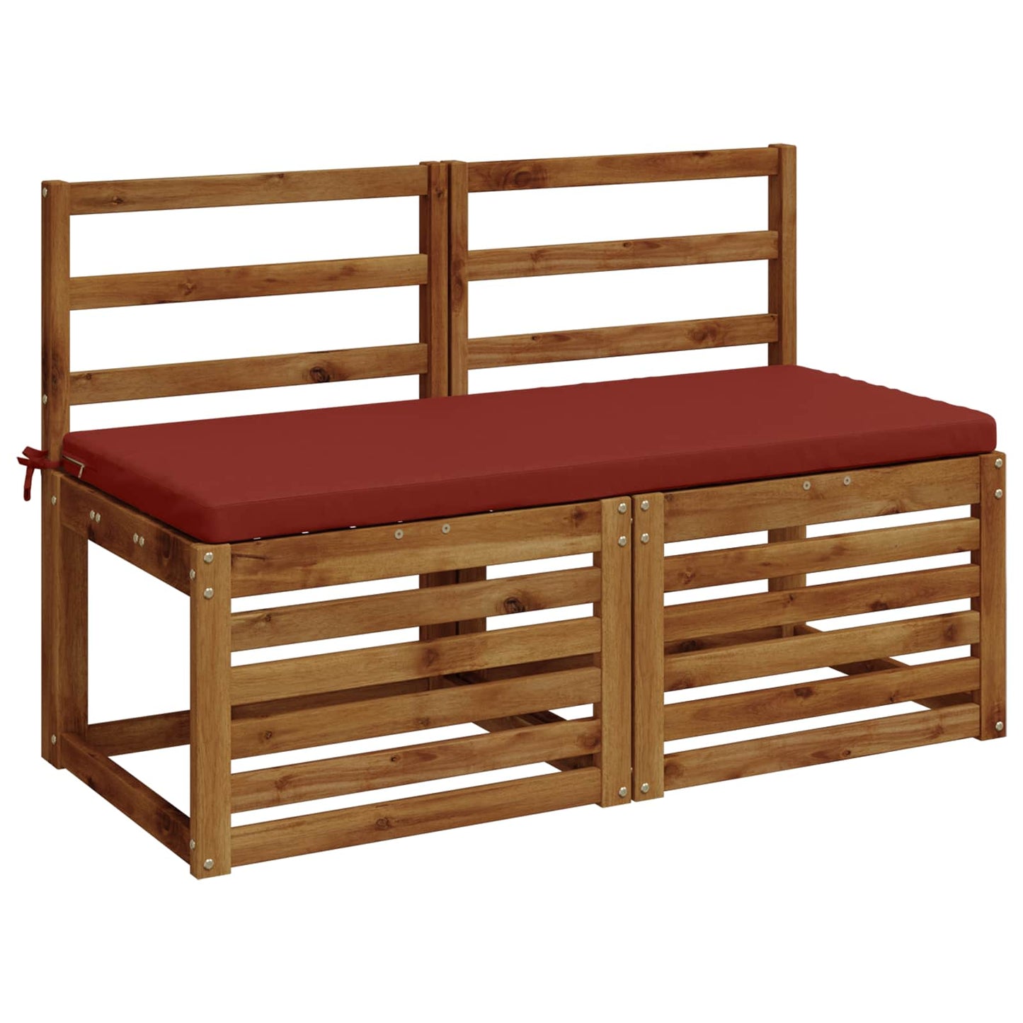 vidaXL 2-Piece Bench Cushions SOEST 2 pcs 100% Polyester Red
