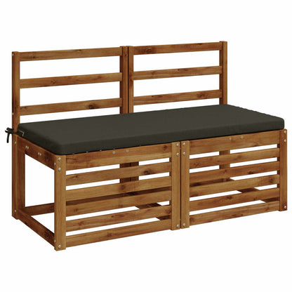 vidaXL Bench Cushion SOEST 100% Polyester Anthracite 110 x 50 x 5 cm