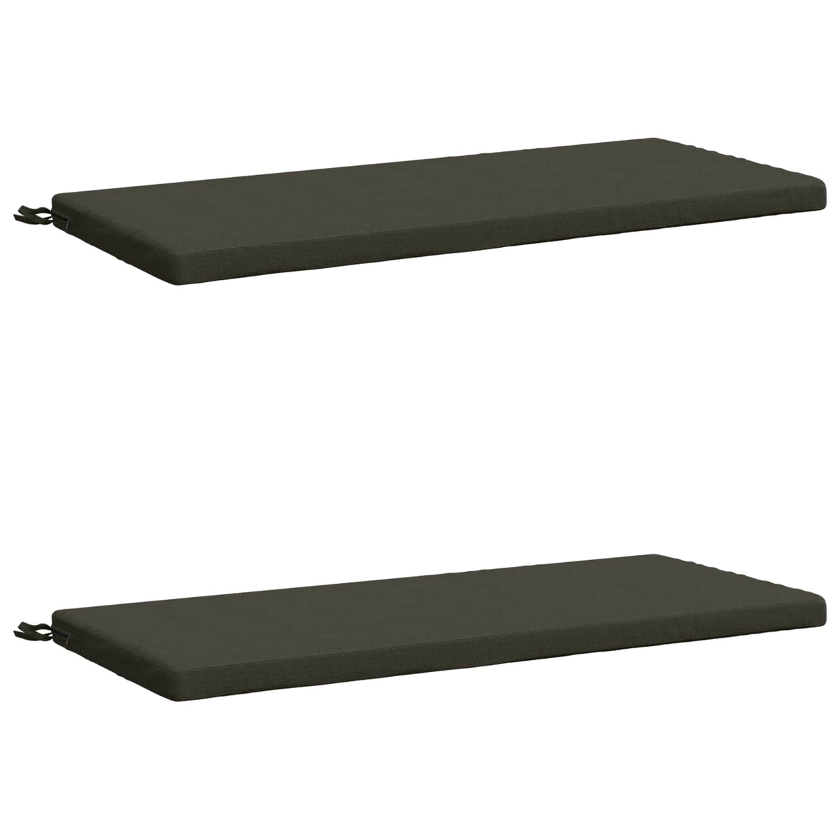 vidaXL 2-Piece Bench Cushions SOEST 2 pcs 100% Polyester Anthracite