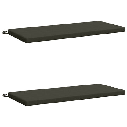 vidaXL 2-Piece Bench Cushions SOEST 2 pcs 100% Polyester Anthracite