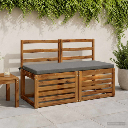 vidaXL 2-Piece Bench Cushions SOEST 2 pcs 100% Polyester Grey