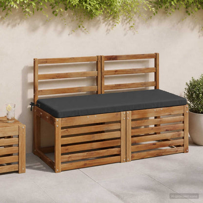 vidaXL 2-Piece Bench Cushions SOEST 2 pcs 100% Polyester Anthracite