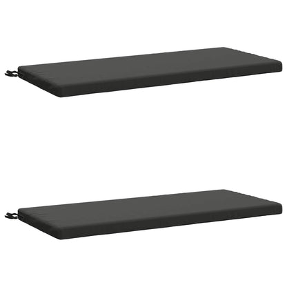 vidaXL 2-Piece Bench Cushions SOEST 2 pcs 100% Polyester Anthracite