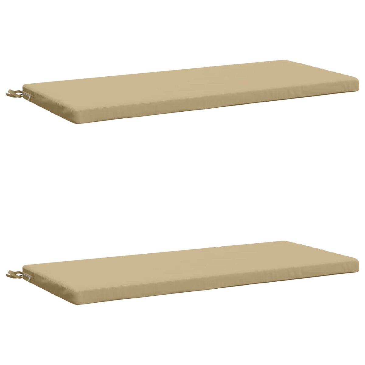 vidaXL 2-Piece Bench Cushions SOEST 2 pcs 100% Polyester Beige