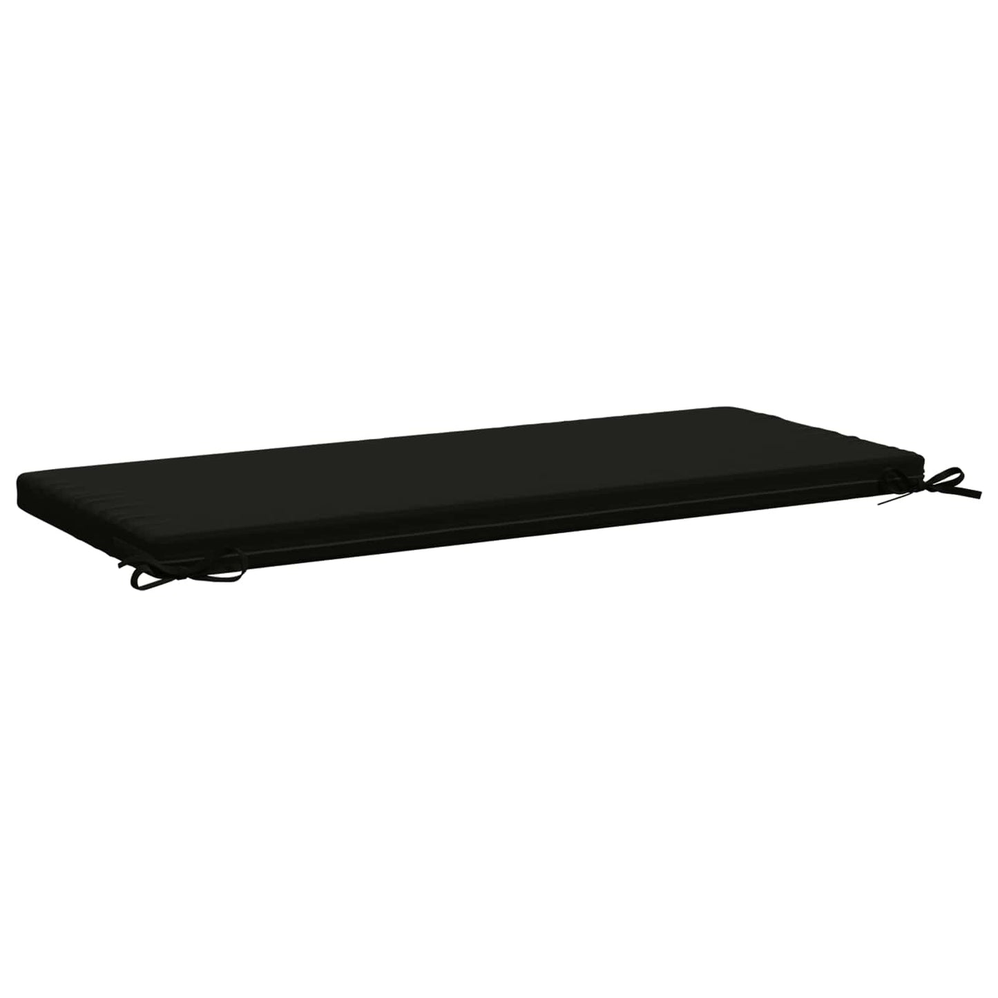 vidaXL Bench Cushion SOEST 100% Polyester Black 110 x 50 x 5 cm