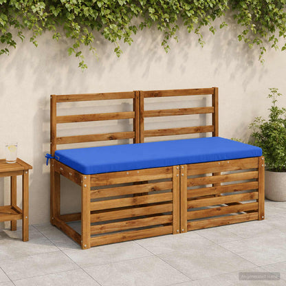vidaXL Bench Cushion SOEST 100% Polyester Royal Blue 120 x 50 x 5 cm