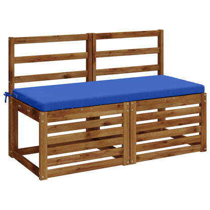 vidaXL Bench Cushion SOEST 100% Polyester Royal Blue 110 x 50 x 5 cm