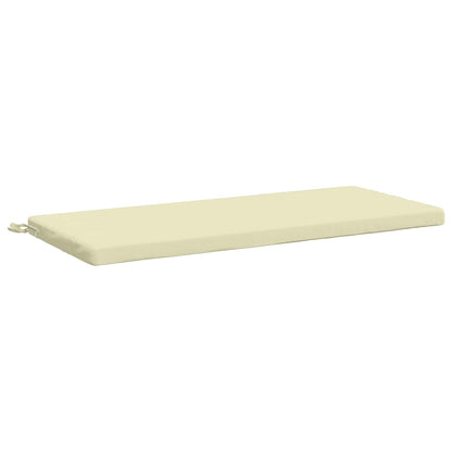 vidaXL Bench Cushion SOEST 100% Polyester Cream 110 x 50 x 5 cm