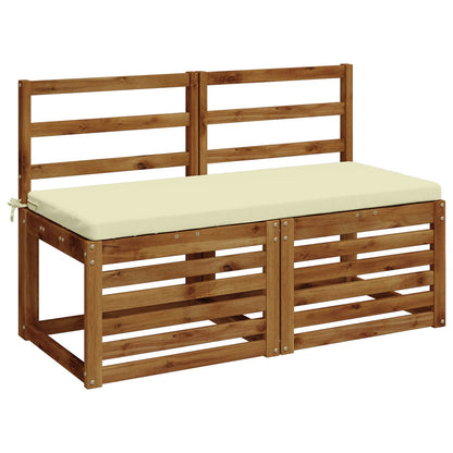vidaXL Bench Cushion SOEST 100% Polyester Cream 110 x 50 x 5 cm
