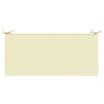 vidaXL Bench Cushion SOEST 100% Polyester Cream 110 x 50 x 5 cm