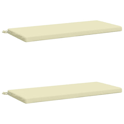 vidaXL 2-Piece Bench Cushions SOEST 2 pcs 100% Polyester Cream