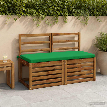 vidaXL Bench Cushion SOEST 100% Polyester Green 120 x 50 x 5 cm