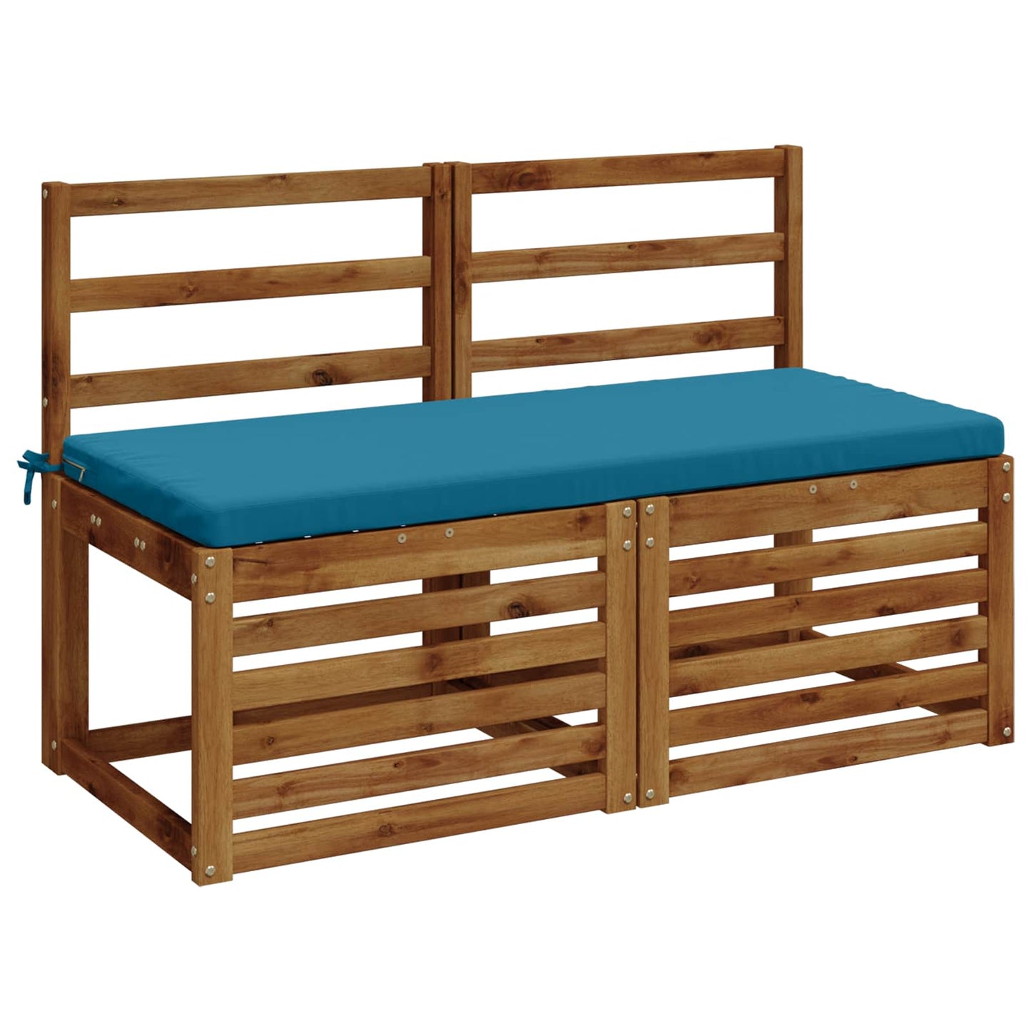 vidaXL Bench Cushion SOEST 100% Polyester Light Blue 110 x 50 x 5 cm