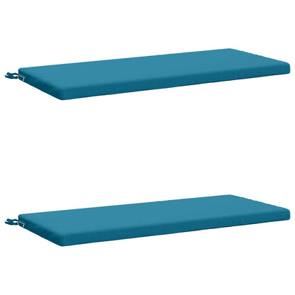 vidaXL 2-Piece Bench Cushions SOEST 2 pcs 100% Polyester Light Blue