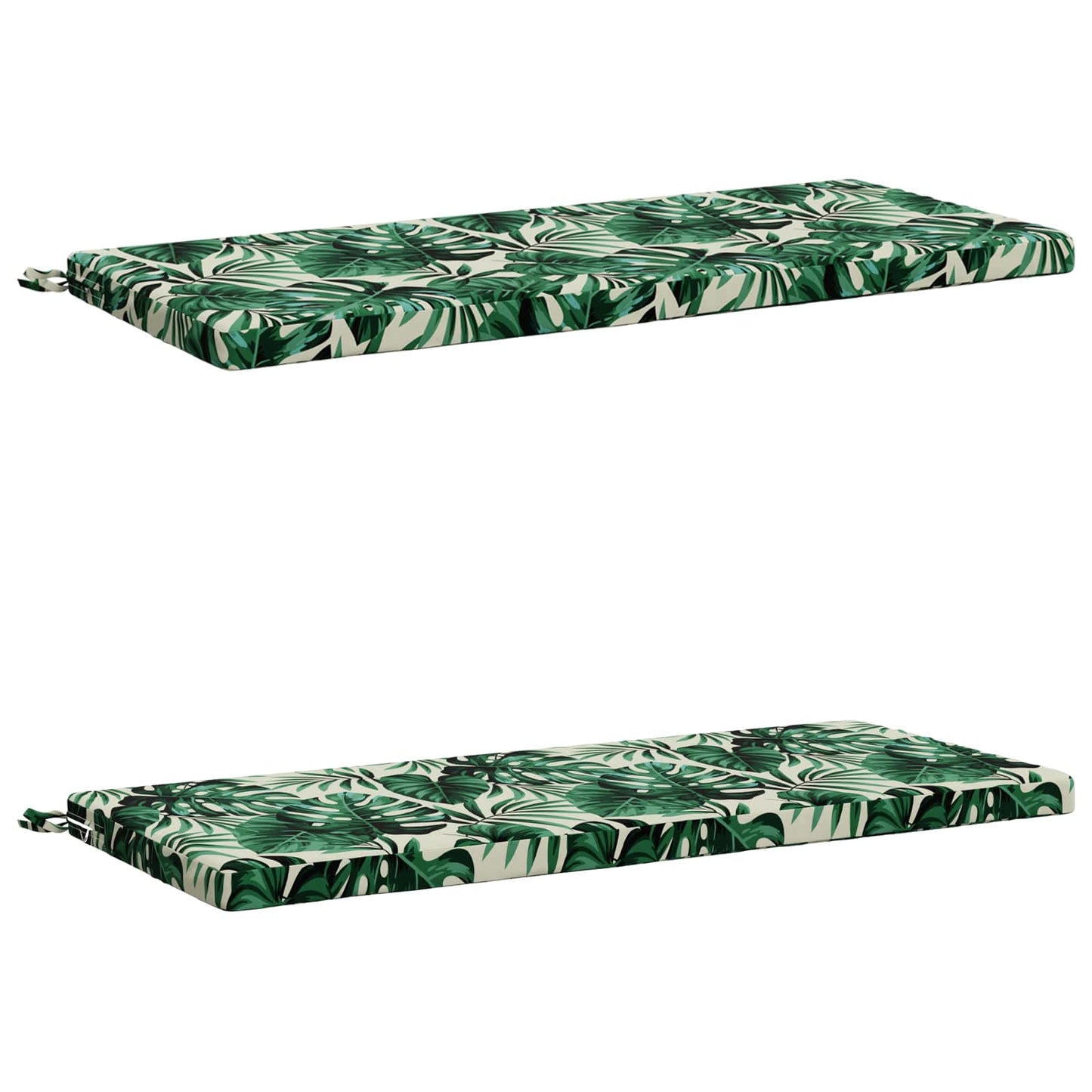 vidaXL 2-Piece Bench Cushions SOEST 2 pcs 100% Polyester Leaf Pattern