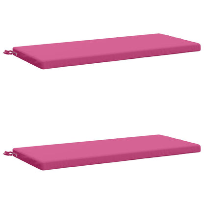 vidaXL 2-Piece Bench Cushions SOEST 2 pcs 100% Polyester Pink