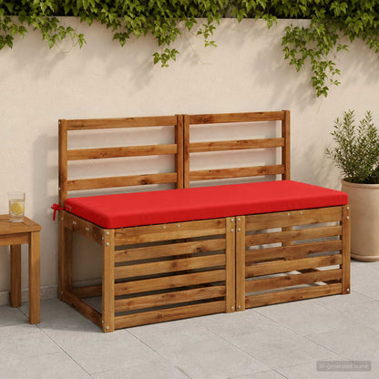 vidaXL 2-Piece Bench Cushions SOEST 2 pcs 100% Polyester Red