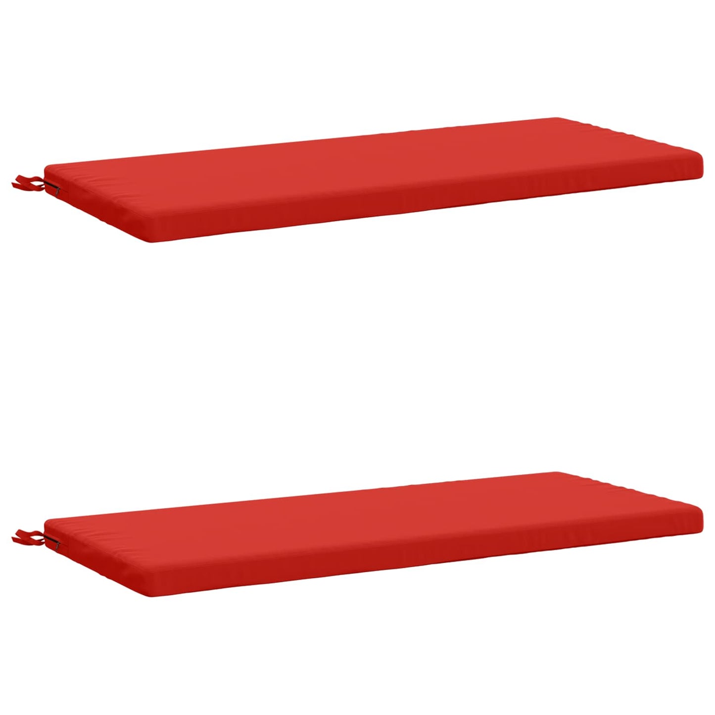 vidaXL 2-Piece Bench Cushions SOEST 2 pcs 100% Polyester Red