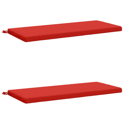 vidaXL 2-Piece Bench Cushions SOEST 2 pcs 100% Polyester Red