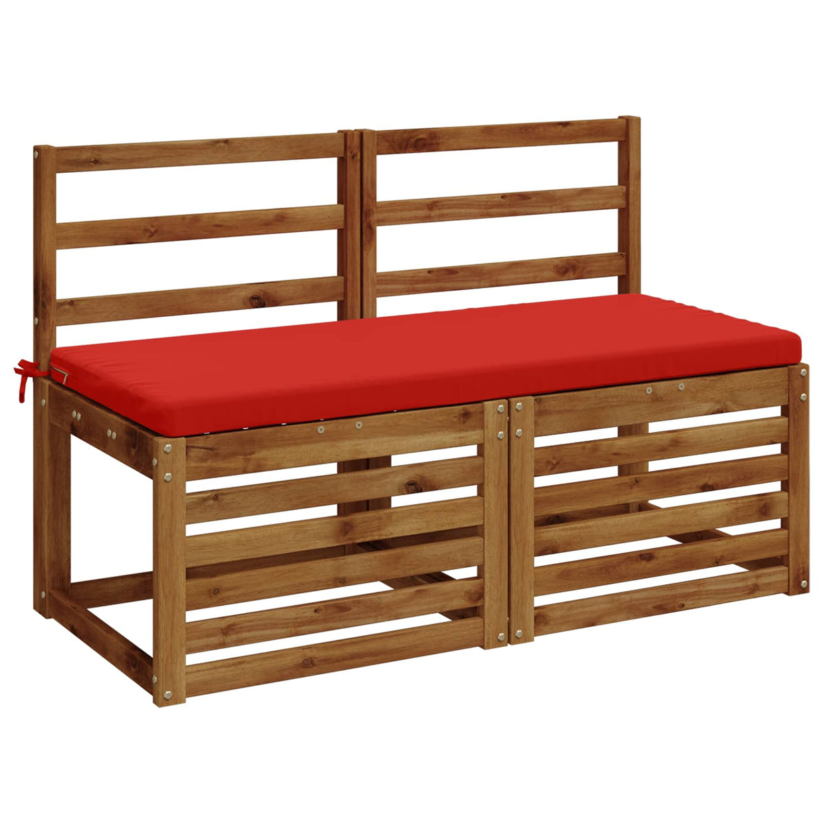 vidaXL 2-Piece Bench Cushions SOEST 2 pcs 100% Polyester Red