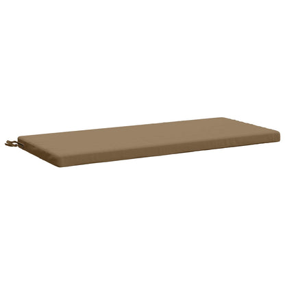 vidaXL 2-Piece Bench Cushions SOEST 2 pcs 100% Polyester Taupe