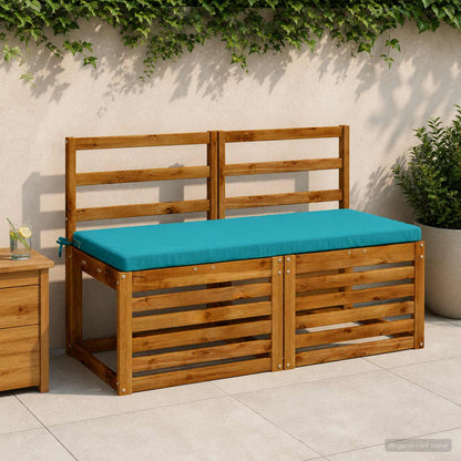 vidaXL Bench Cushion SOEST 100% Polyester Turquoise 110 x 50 x 5 cm