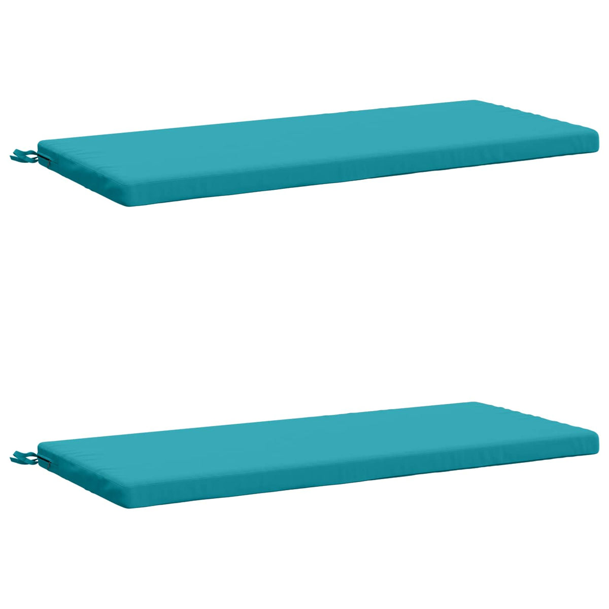 vidaXL 2-Piece Bench Cushions SOEST 2 pcs 100% Polyester Turquoise