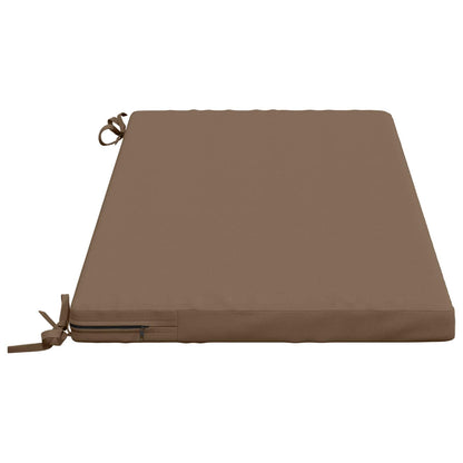 vidaXL 2-Piece Bench Cushions SOEST 2 pcs 100% Polyester Taupe