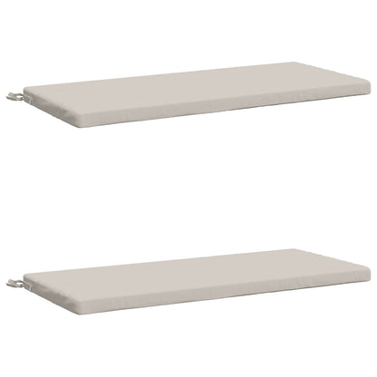 vidaXL 2-Piece Bench Cushions SOEST 2 pcs 100% Polyester White