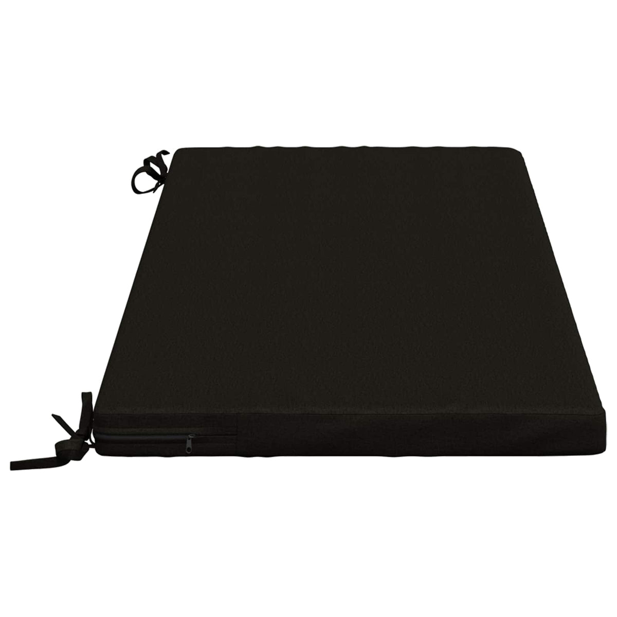 vidaXL Bench Cushion SOEST 100% Polyester Black 120 x 50 x 5 cm