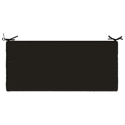 vidaXL Bench Cushion SOEST 100% Polyester Black 120 x 50 x 5 cm
