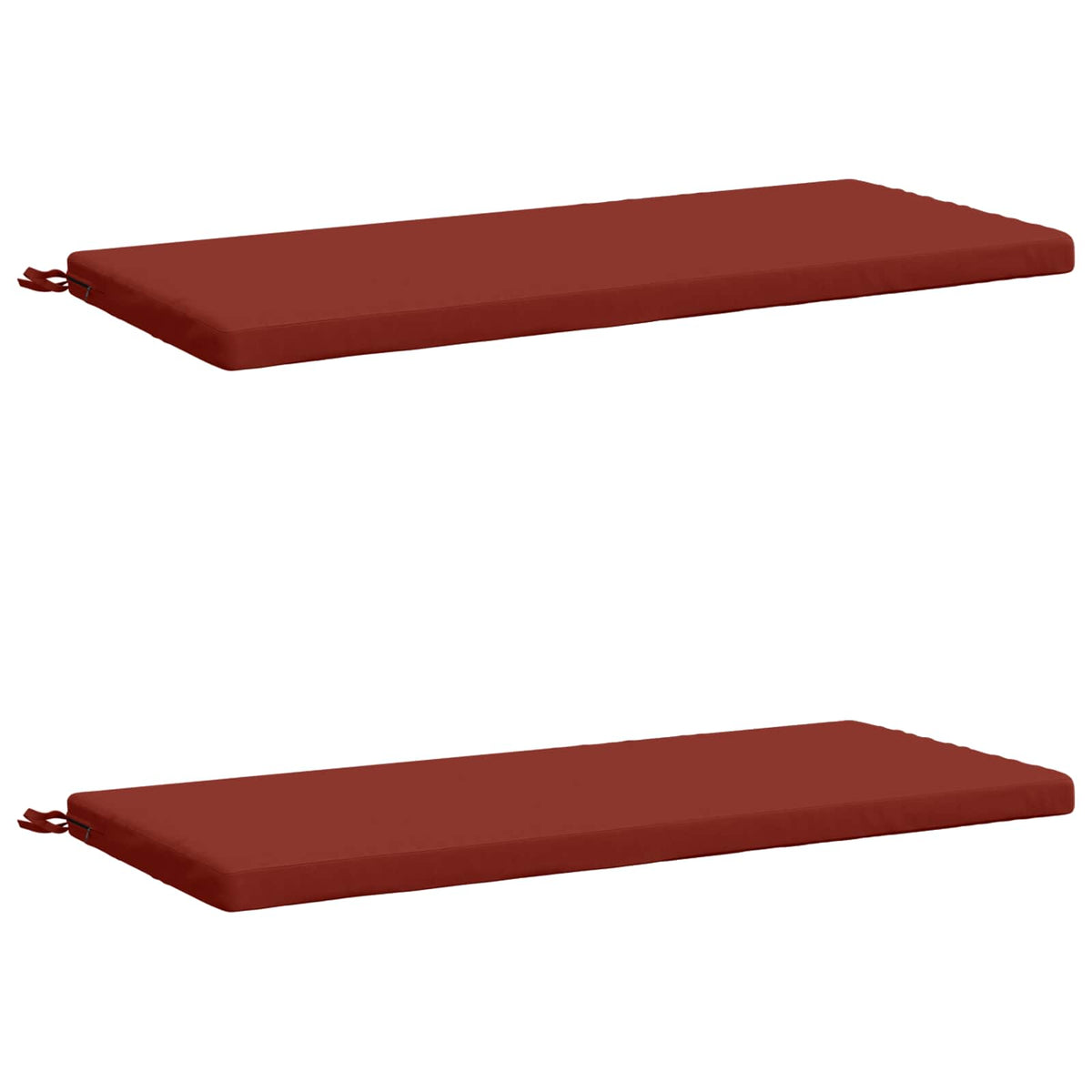 vidaXL 2-Piece Bench Cushions SOEST 2 pcs 100% Polyester Red