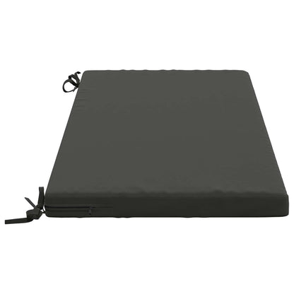vidaXL Bench Cushion SOEST 100% Polyester Anthracite 120 x 50 x 5 cm