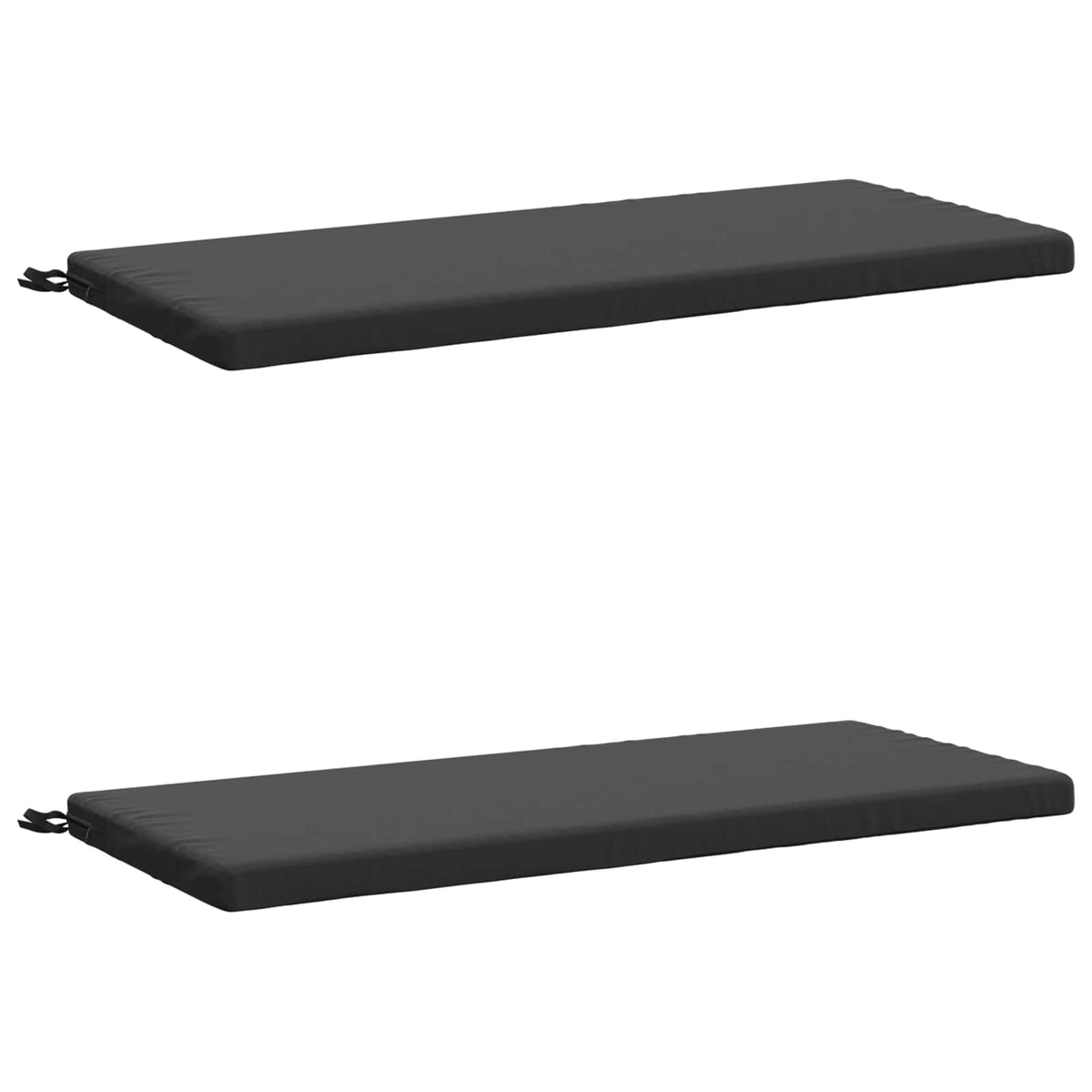 vidaXL Bench Cushions SOEST 2 pcs 100% Polyester Anthracite
