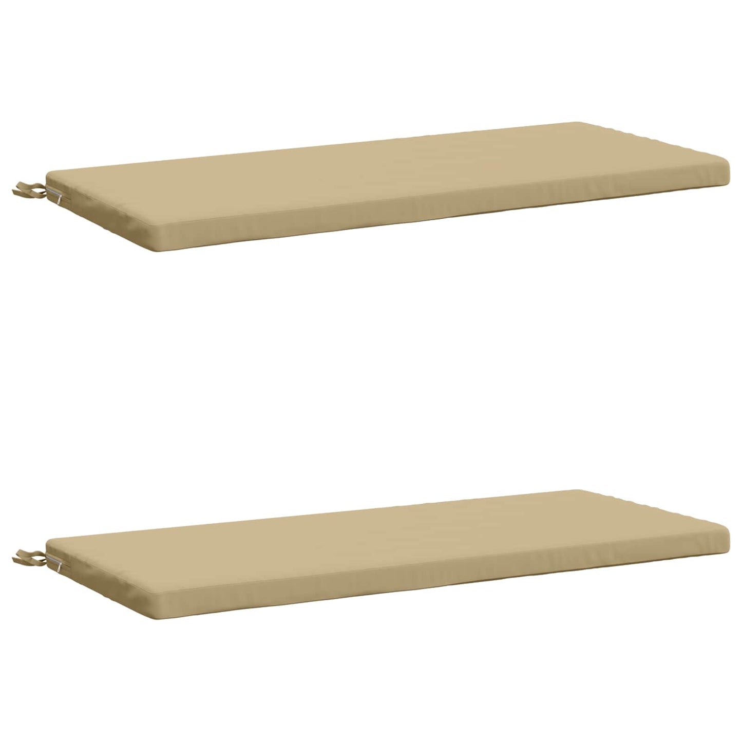 vidaXL 2-Piece Bench Cushions SOEST 2 pcs 100% Polyester Beige