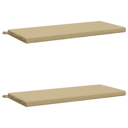 vidaXL 2-Piece Bench Cushions SOEST 2 pcs 100% Polyester Beige