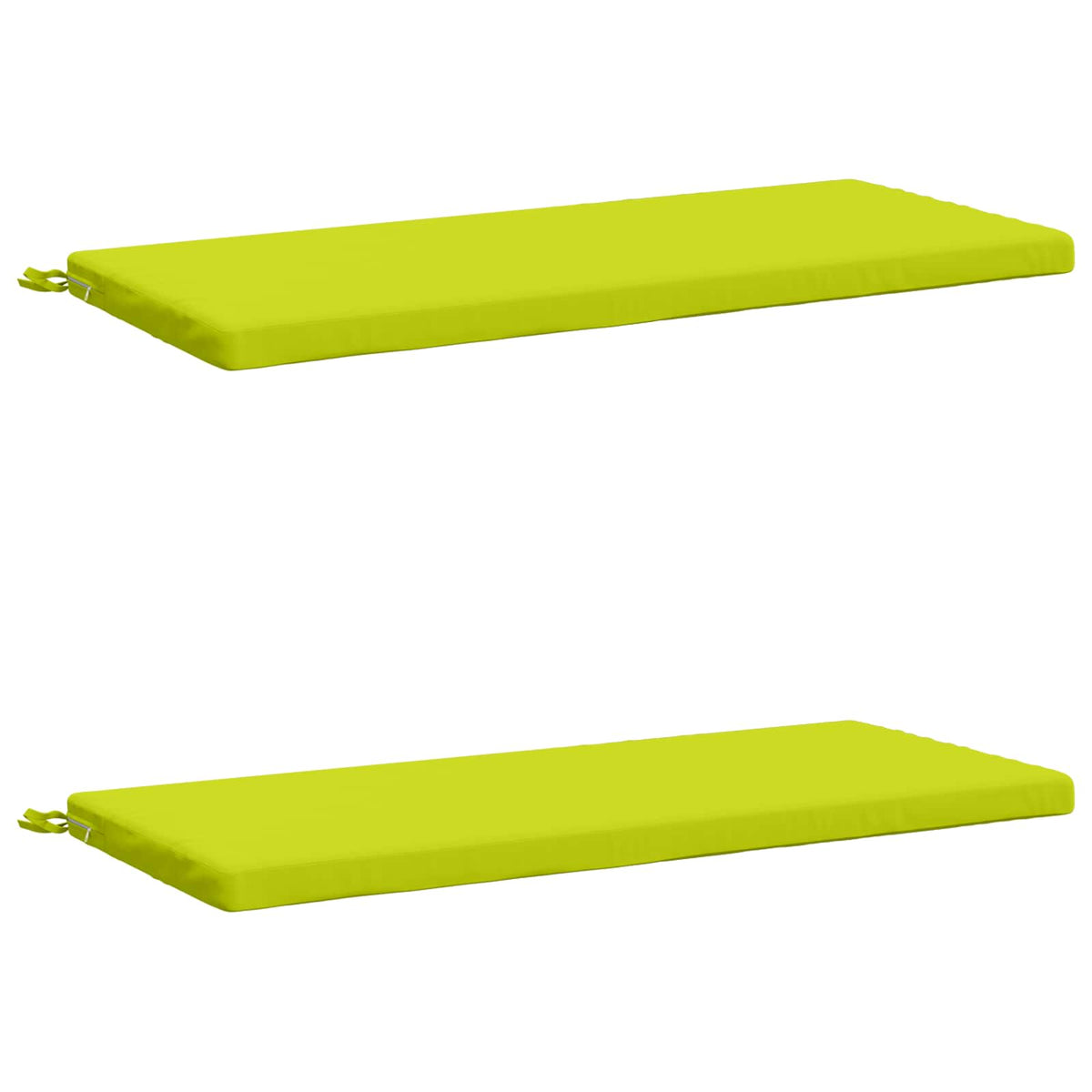 vidaXL 2-Piece Bench Cushions SOEST 2 pcs 100% Polyester Bright Green