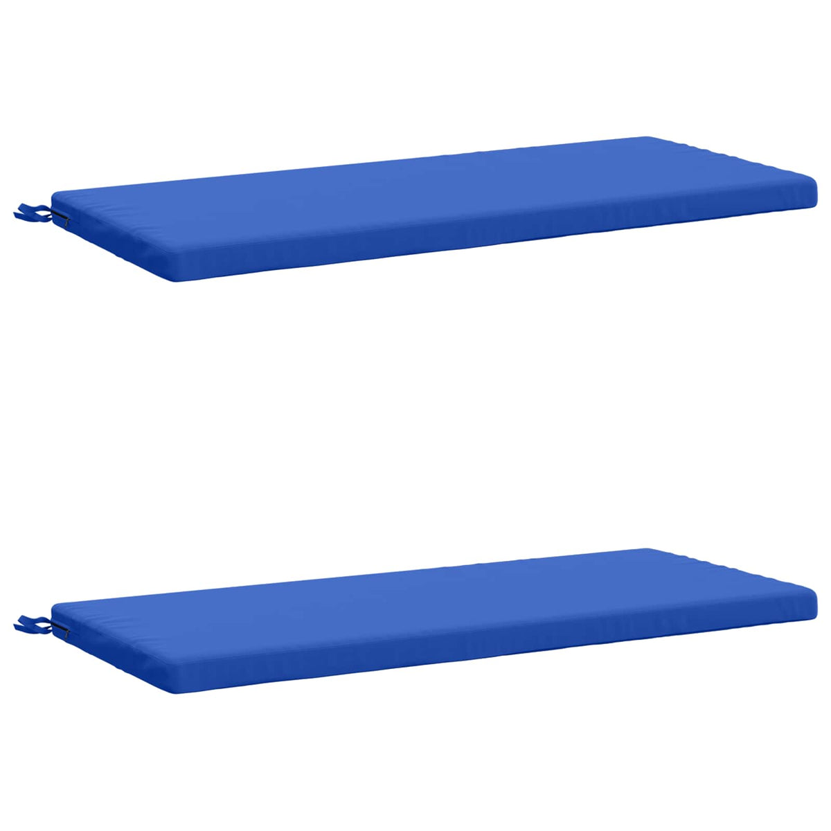 vidaXL 2-Piece Bench Cushions SOEST 2 pcs 100% Polyester Royal Blue